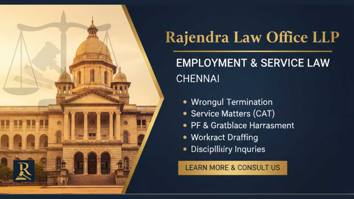 ⚖️ Employment and Service Law - LawyerChennai.com: Your Trusted Advocates in Chennai