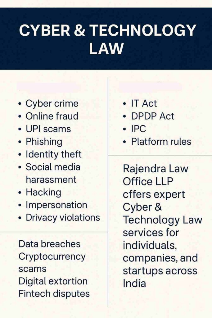Infographic Cyber & Technology Law Services — LawyerChennai.com