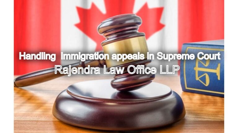 Immigration Appeals: Handling appeals related to immigration in Supreme court