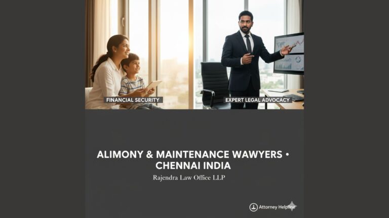 Alimony & Maintenance Lawyers in Chennai: Securing Your Financial Future