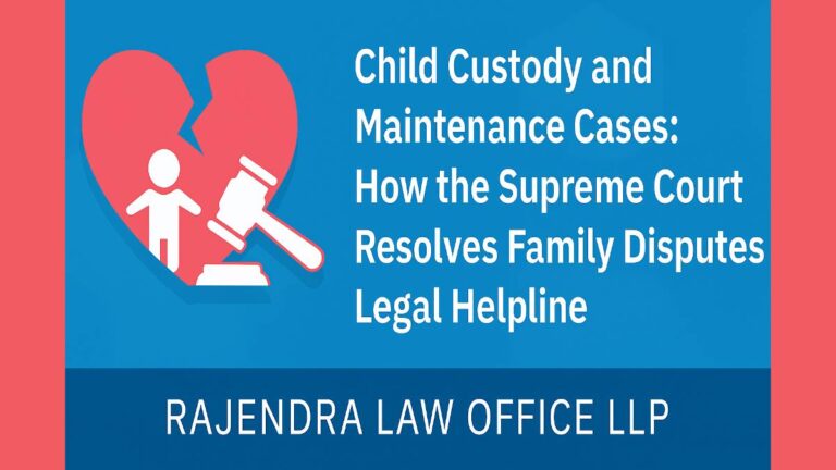 Child Custody and Maintenance Cases: How the Supreme Court Resolves Family Disputes - Legal Helpline