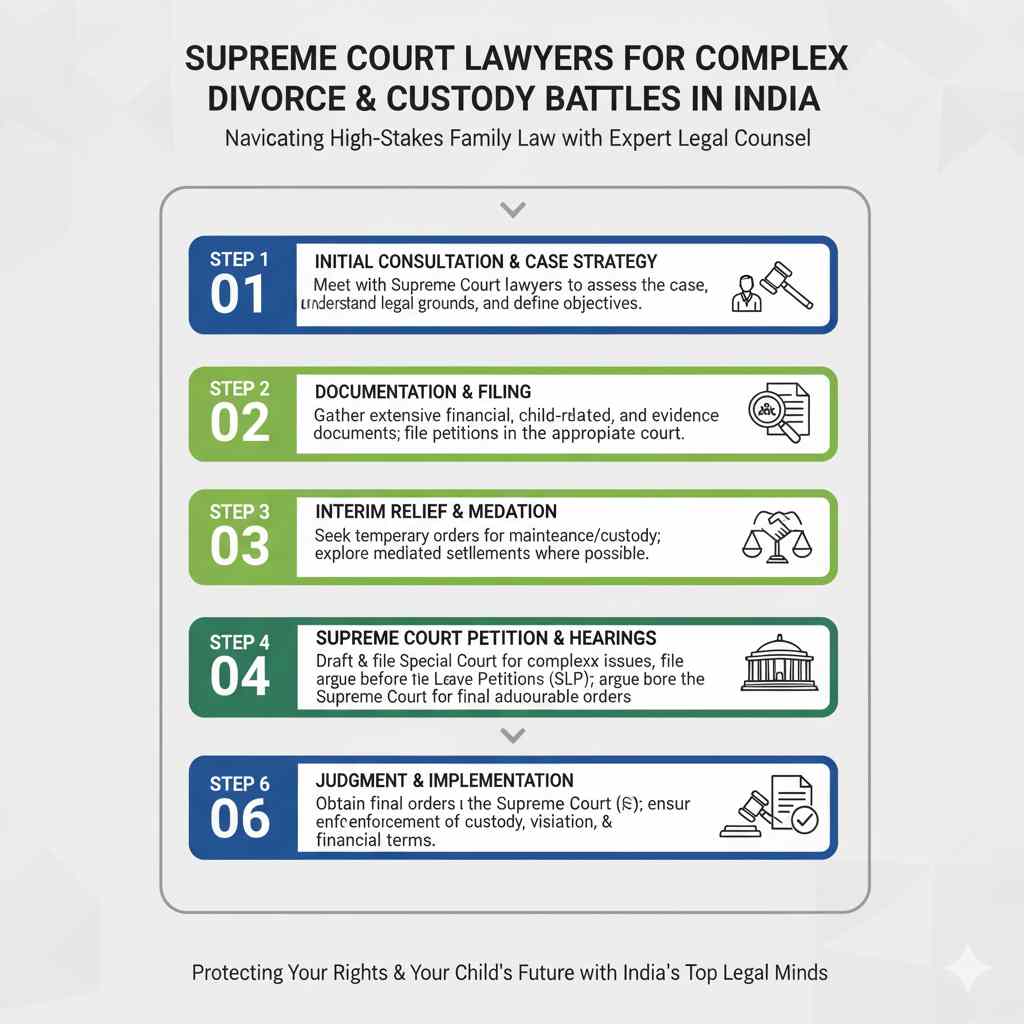 Supreme Court Lawyers for Complex Divorce and Custody Battles in India