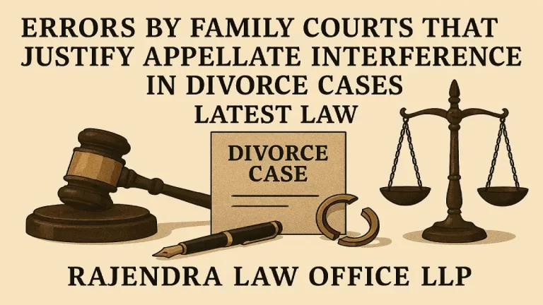Errors by Family Courts That Justify Appellate Interference in Divorce Cases