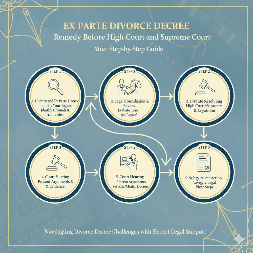 Ex Parte Divorce Decree: Remedy Before High Court and Supreme Court