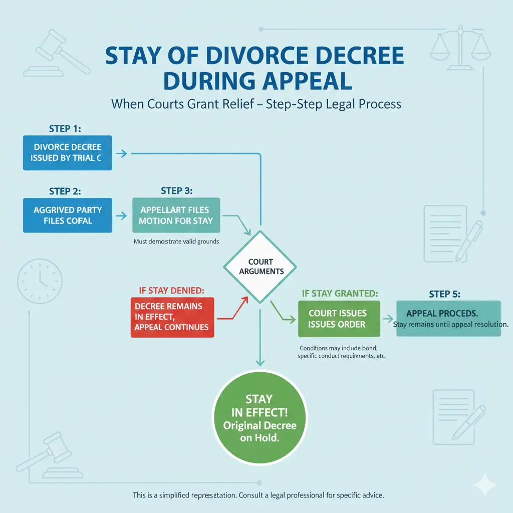 Stay of Divorce Decree During Appeal – When Courts Grant Relief