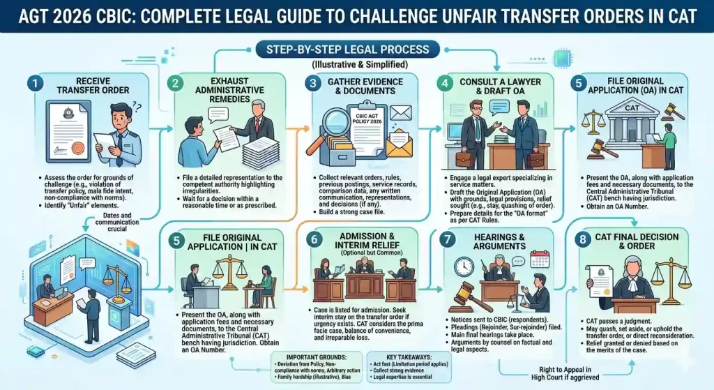 AGT 2026 CBIC: Complete Legal Guide to Challenge Unfair Transfer Orders in CAT