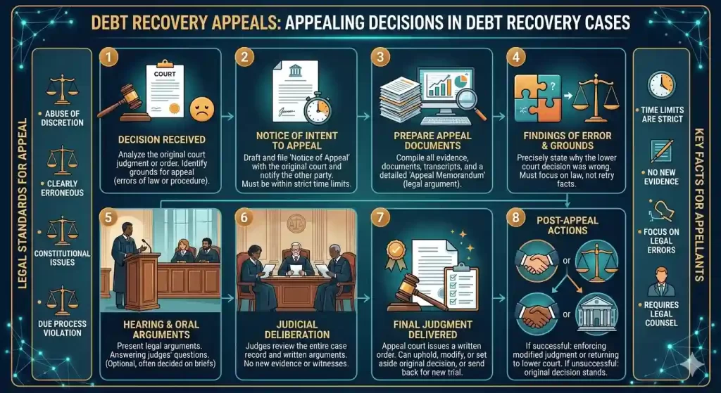 Debt Recovery Appeals: Appealing decisions in debt recovery cases