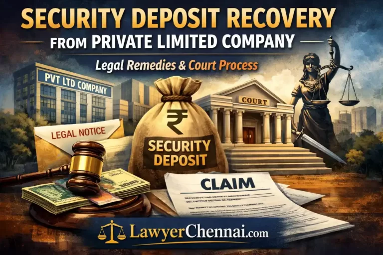 How to Recover Security Deposit from a Private Limited Company in India – Legal Notice, CPC Suit & Remedies