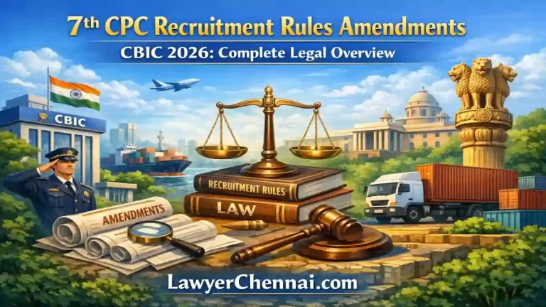7th CPC Recruitment Rules Amendments CBIC 2026: Complete Legal Overview