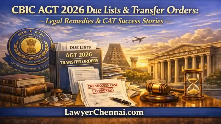 CBIC AGT 2026 Due Lists & Transfer Orders: Legal Remedies & CAT Success Stories