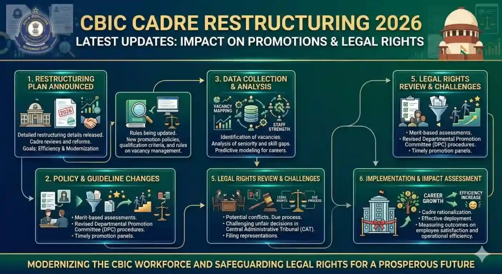 CBIC Cadre Restructuring 2026 Latest Updates: Impact on Promotions & Legal Rights