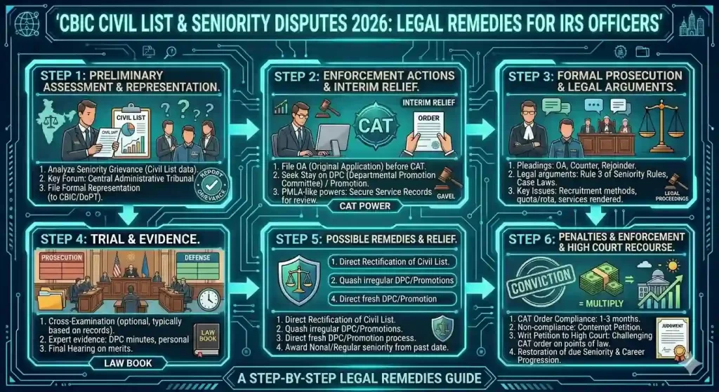CBIC Civil List & Seniority Disputes 2026: Legal Remedies for IRS Officers