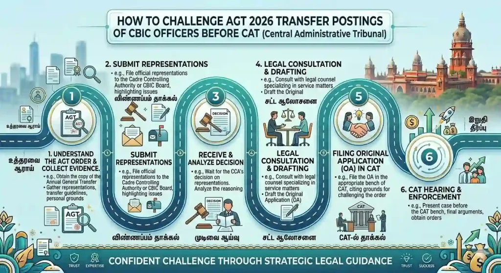 How to Challenge AGT 2026 Transfer Postings of CBIC Officers Before CAT