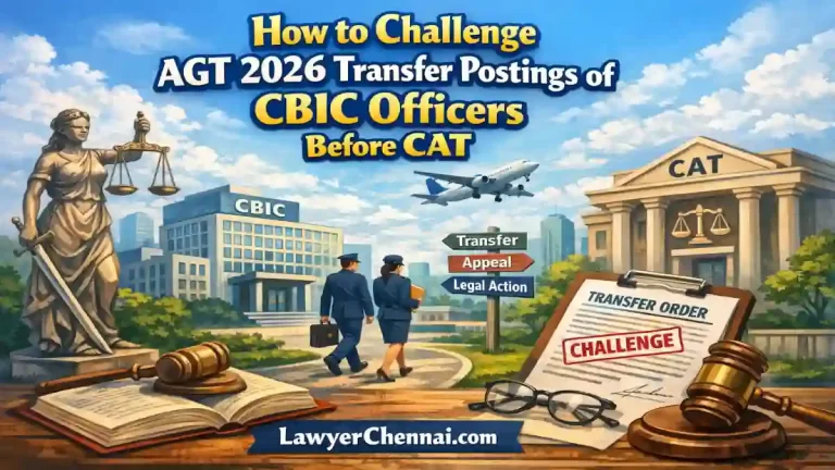 How to Challenge AGT 2026 Transfer Postings of CBIC Officers Before CAT