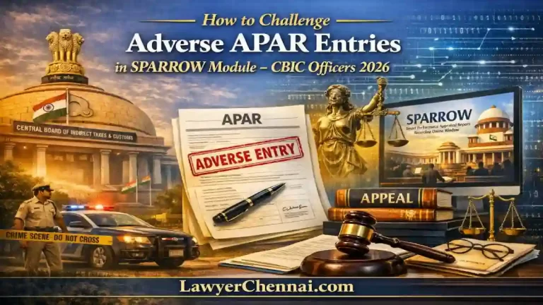 How to Challenge Adverse APAR Entries in SPARROW Module – CBIC Officers 2026