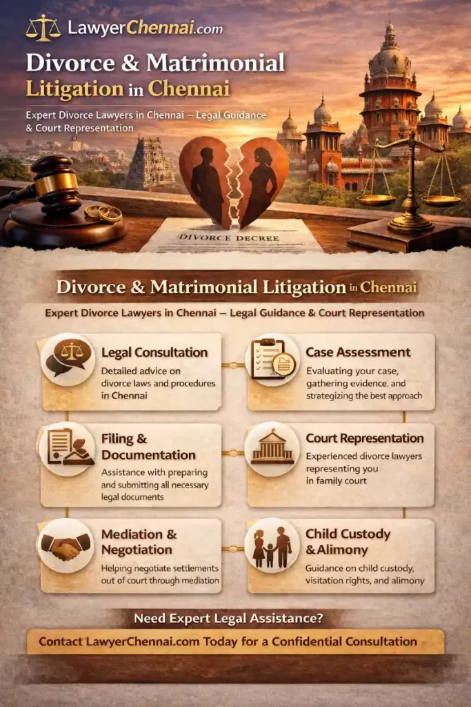 Infographic - Expert Divorce & Matrimonial Litigation Lawyers in Chennai – Legal Guidance & Court Representation