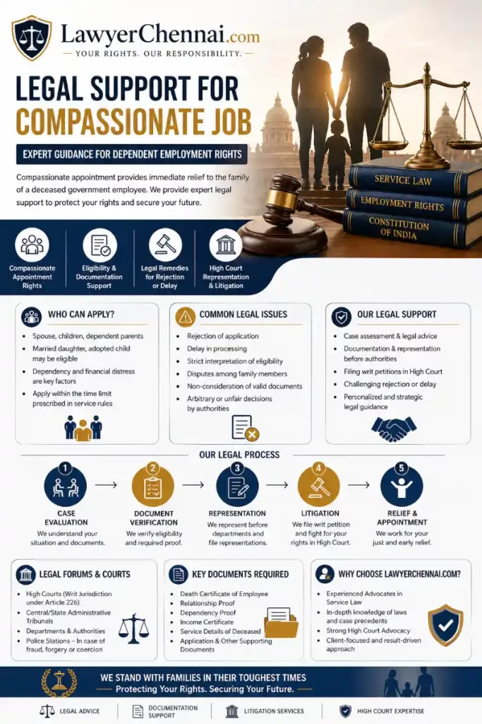 Infographic - Legal Support for Compassionate Job _ Expert Guidance for Dependent Employment Rights