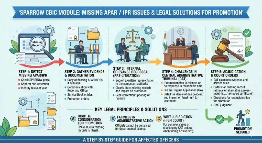 SPARROW CBIC Module: Missing APAR / IPR Issues & Legal Solutions for Promotion