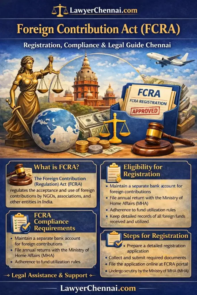 Infographic - Understanding Foreign Contribution (Regulation) Act (FCRA): Complete Legal Framework