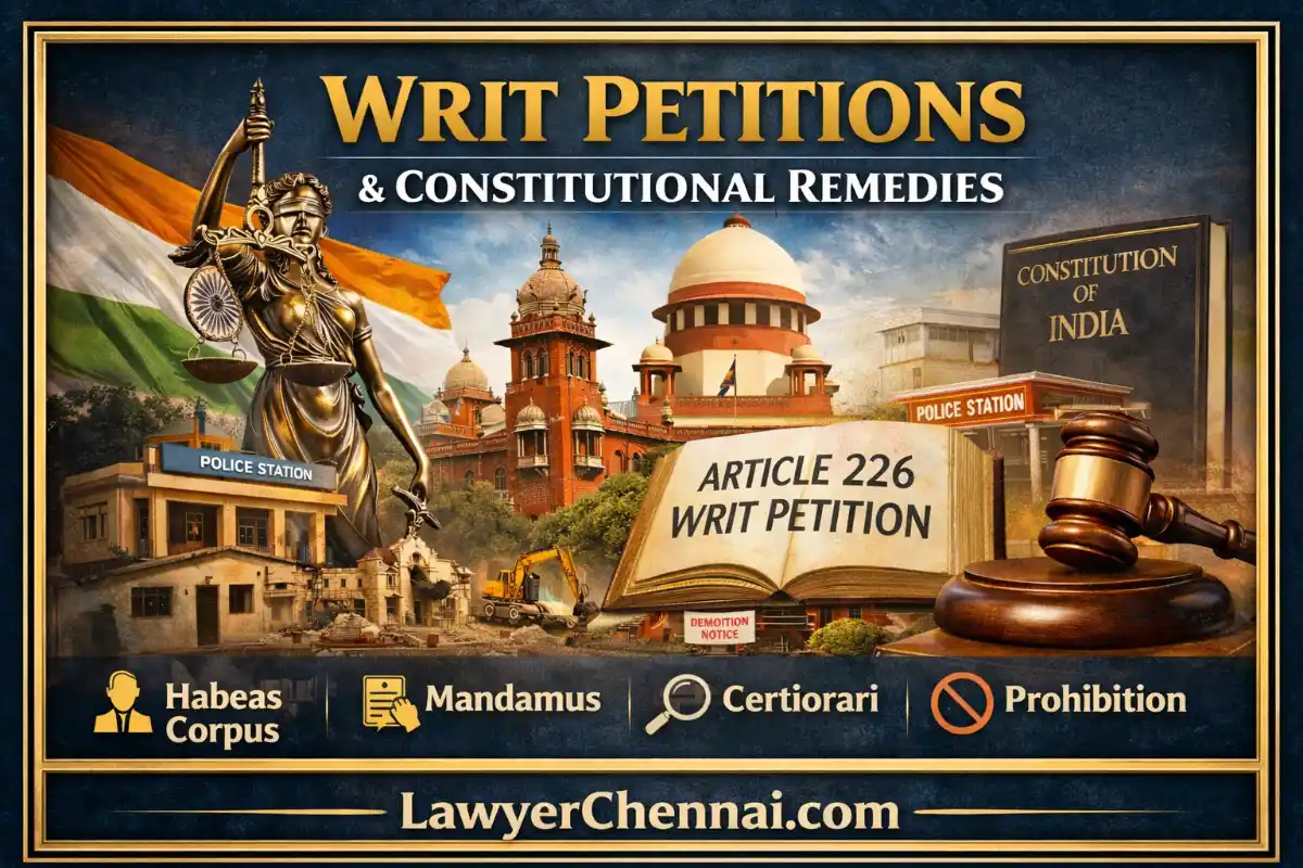 “Writ Petitions & Constitutional Remedies in India – Complete Legal Guide for High Court Relief” - Featured Image