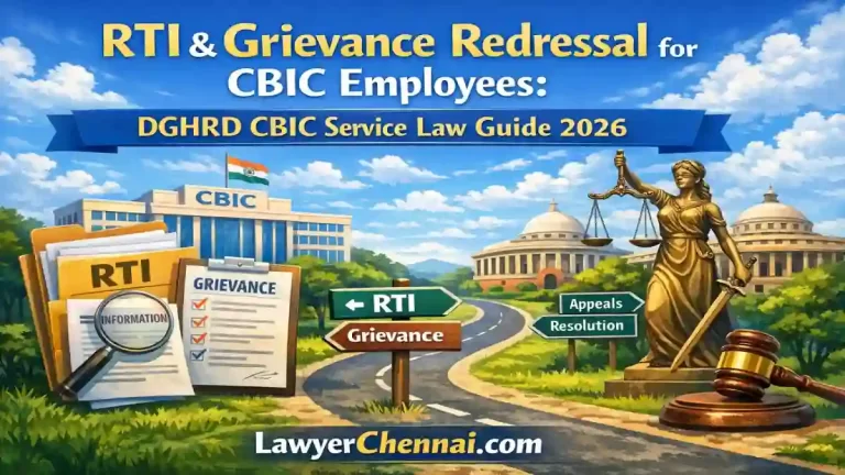 RTI & Grievance Redressal for CBIC Employees: DGHRD CBIC Service Law Guide 2026