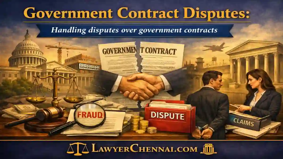 Government Contract Disputes: Handling disputes over government contracts