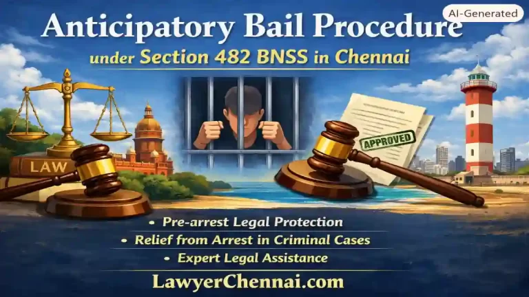 Anticipatory bail procedure under Section 482 BNSS in Chennai