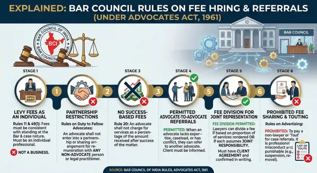 Bar Council rules on fee sharing and referrals explained