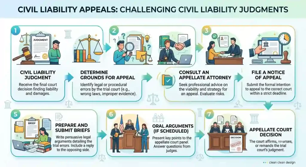 Civil Liability Appeals: Challenging civil liability judgments