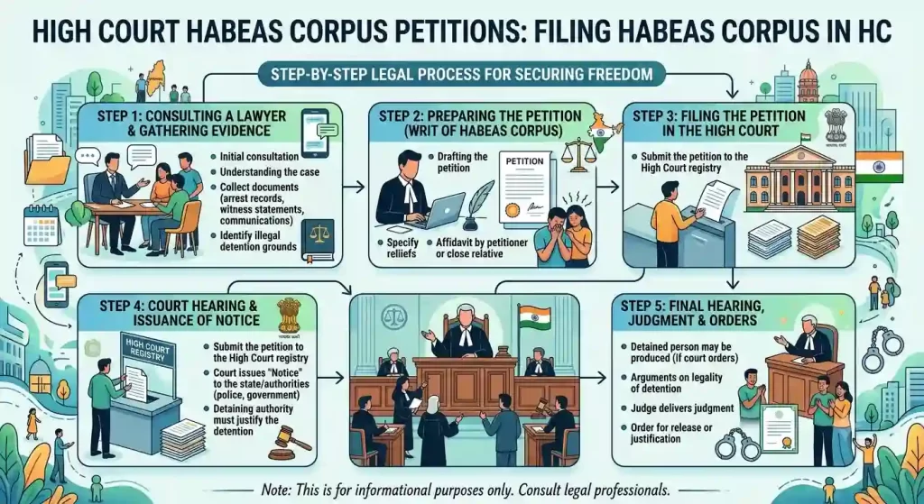 High Court Habeas Corpus Petitions: Filing habeas corpus in HC