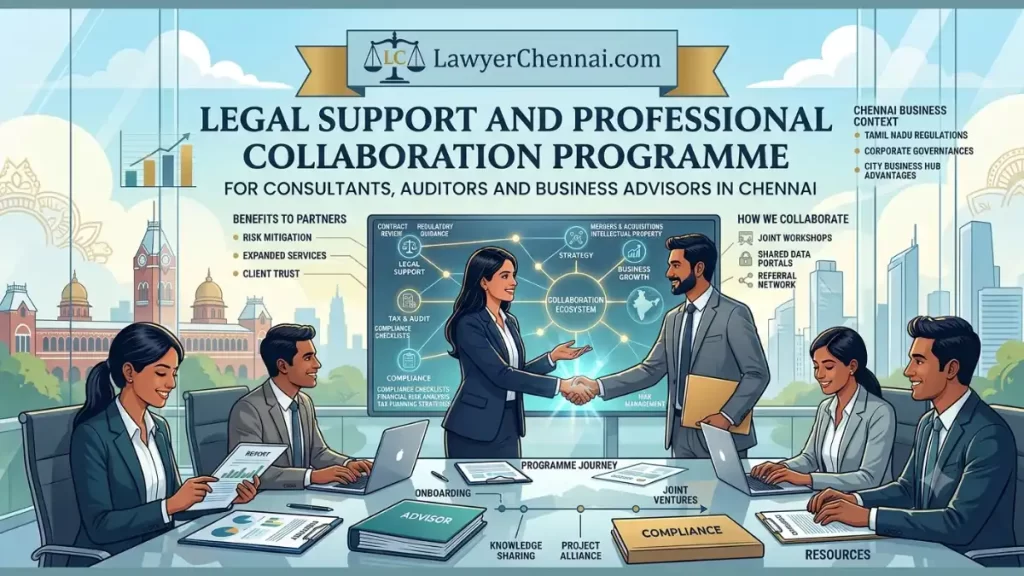 Infographic - Legal Support and Professional Collaboration Programme for Consultants, Auditors and Business Advisors in Chennai