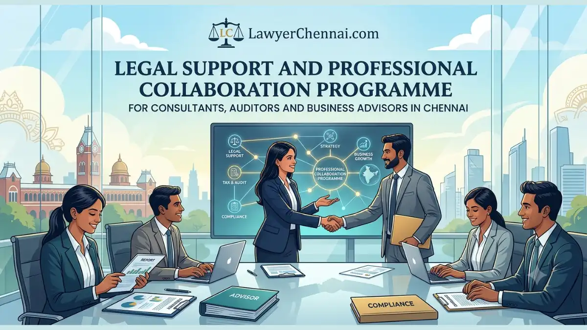 Legal Support and Professional Collaboration Programme for Consultants, Auditors and Business Advisors in Chennai